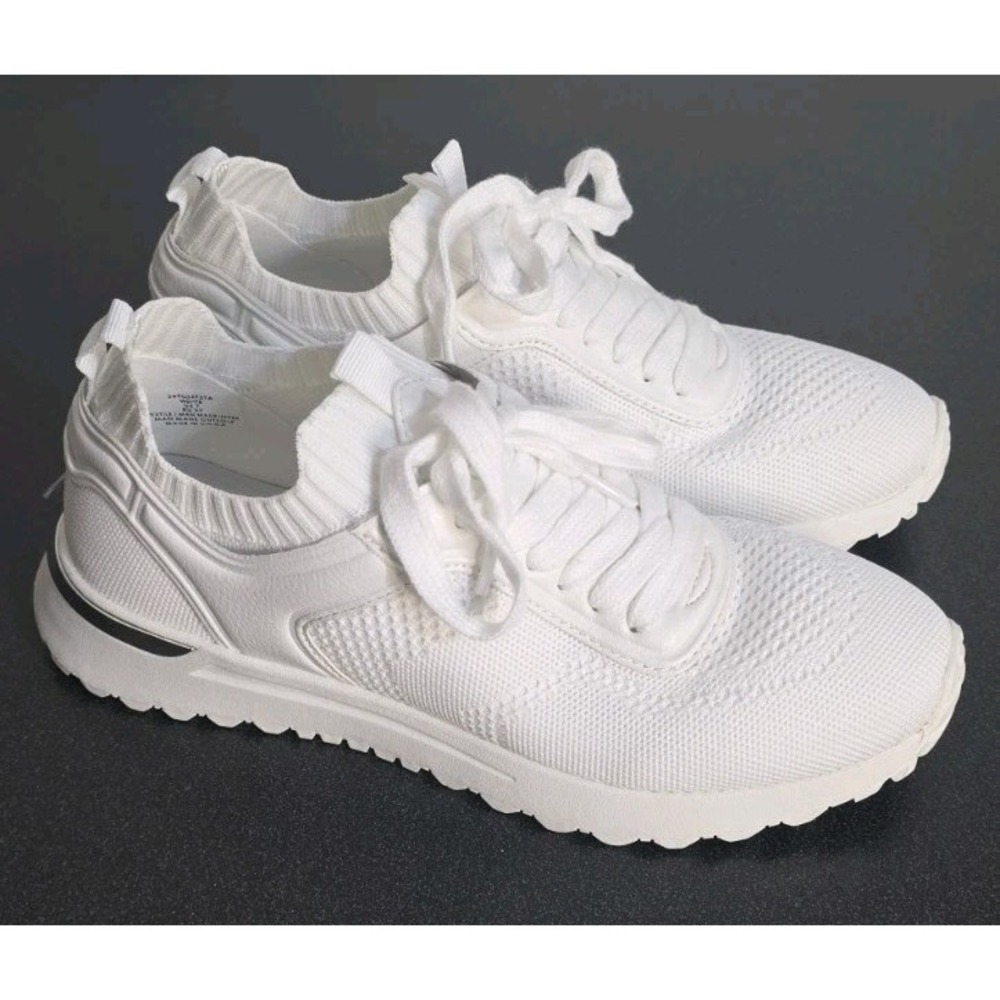 NEW‎ Bullboxer B-52 Comfort Form Lace Up Sneaker Women 7 White Gym Active Tennis